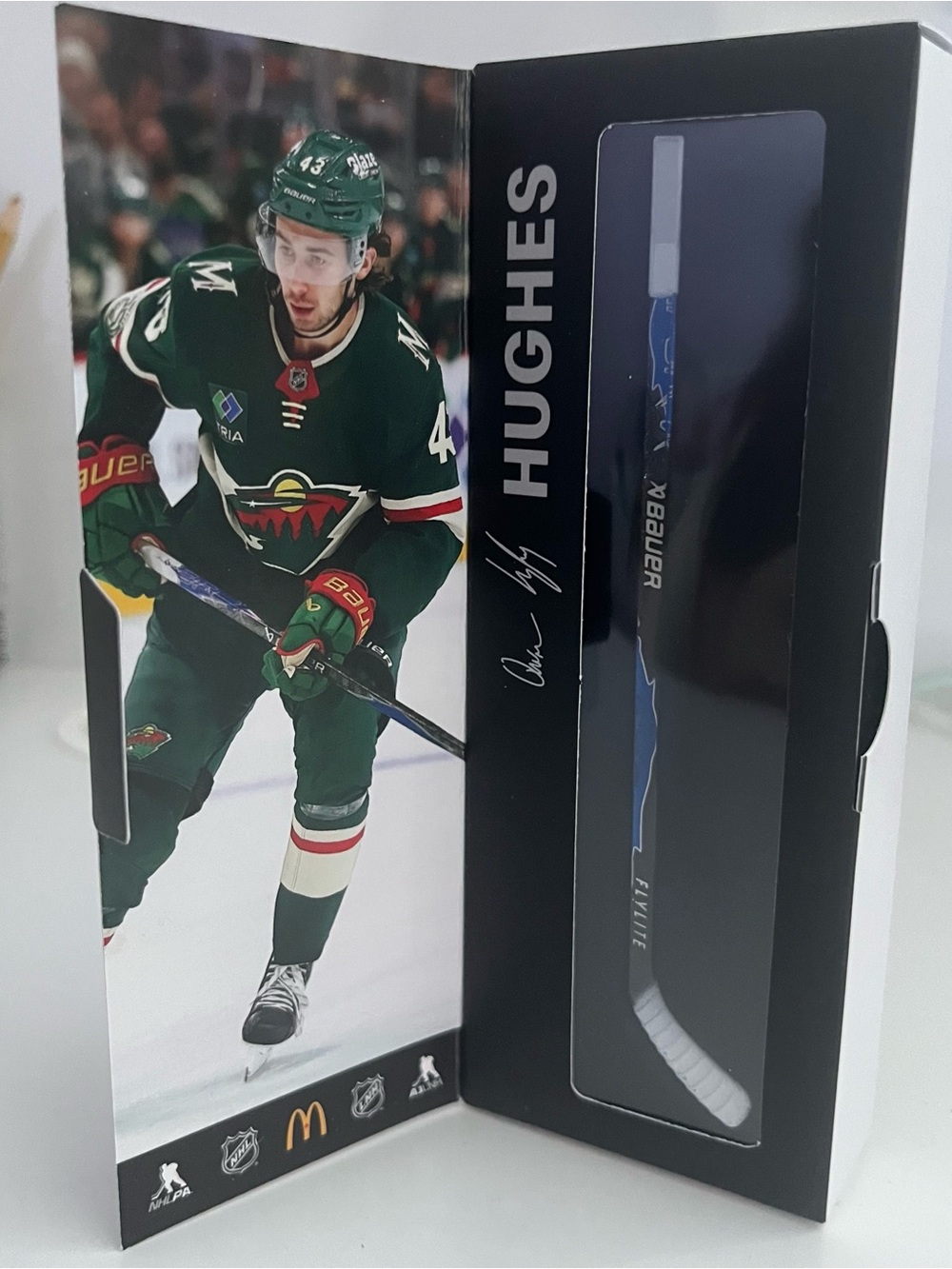 McDonald’s Canada Quinn Hughes Minnesota Wild 2026 Star Sticks Mini Hockey Stick
